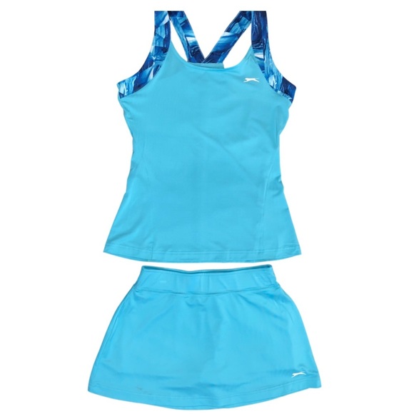 NWT Slazenger Tennis Missy Small Hydro-Dri Technology Ace Knit Skort and Tank - Picture 1 of 10